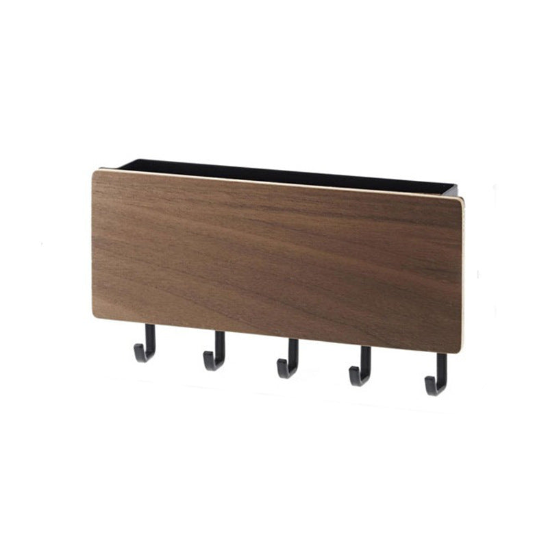 Wooden Key Holder With Storage