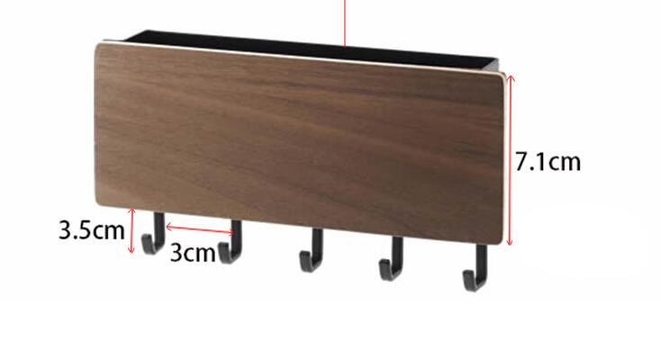 Wooden Key Holder With Storage